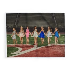 High School Senior Squad Photo Fleece Blanket — Personalized Team Memory Throw
