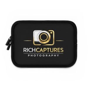 Photographer Logo Laptop Sleeve — RichCaptures Photography Protective Case