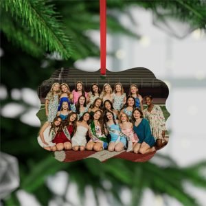 Photo Metal Ornament — Custom Group Keepsake for Team, School, or Sorority