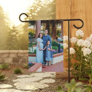 Personalized Photo Garden Flag - Custom Family House Banner