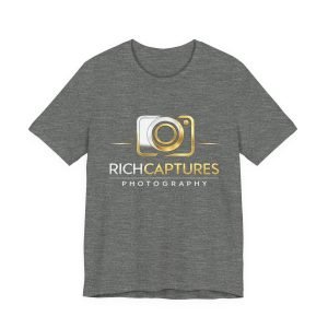 Photography Logo T‑Shirt — "Rich Captures" Gold Camera Tee