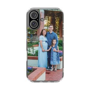 Clear Magnetic Phone Case — "Rich Captures Photography" Logo, Impact‑Resistant Protective Cover